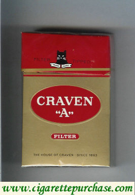 Craven A filter cigarettes